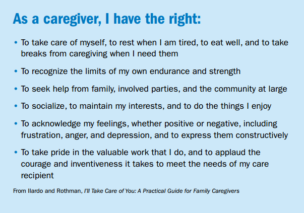 From Caregiver's Companion booklet introduction